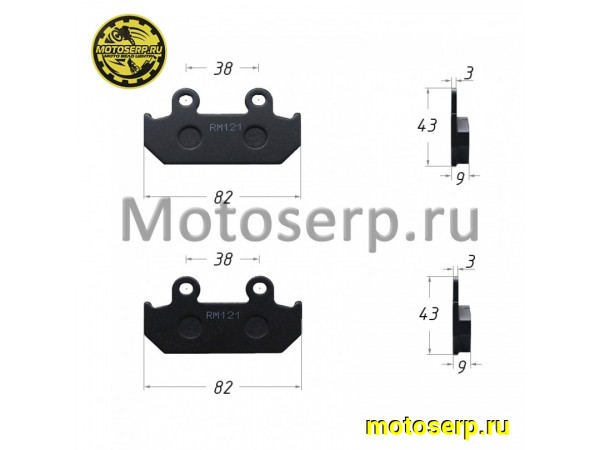 Купить  Колодки тормозные диск FA 121 аналог HONDA CBR/NSR 250, CBR/VFR 400 и тд. (пар) (Regul YL-F038 купить с доставкой по Москве и России, цена, технические характеристики, комплектация фото  - motoserp.ru