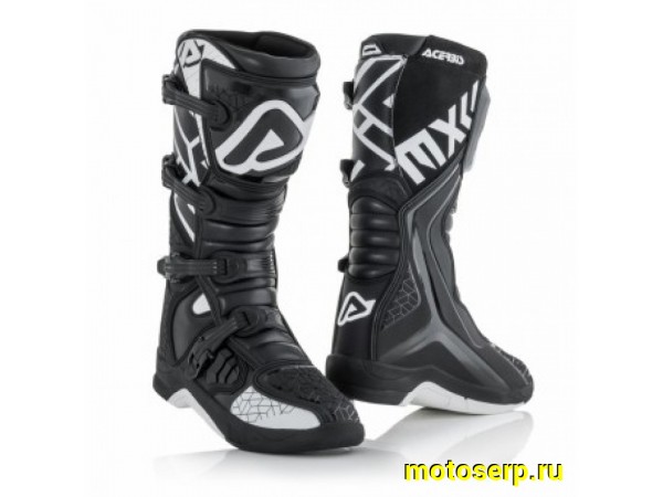 Купить  ====Мотоботы кросс. ACERBIS X-TEAM Black/White (защ. голени), р-р 44" (NQ) (пар) (0 купить с доставкой по Москве и России, цена, технические характеристики, комплектация фото  - motoserp.ru