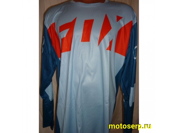Купить  Джерси (футболка для мотокросса) Fox 180/360 Merz синий/голубой/красный L (шт) (0 купить с доставкой по Москве и России, цена, технические характеристики, комплектация фото  - motoserp.ru