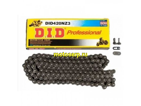 Купить  Цепь приводная (420х120) DID 420NZ3 SDH (шт) (0 купить с доставкой по Москве и России, цена, технические характеристики, комплектация фото  - motoserp.ru