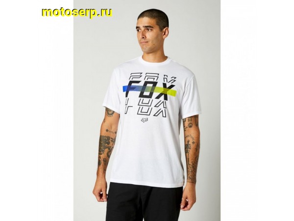 Купить  Футболка Fox Cranker SS Tee (Optic White, L, 2021 (27002-190-L)) (шт) (Fox  УТ-00023071 купить с доставкой по Москве и России, цена, технические характеристики, комплектация фото  - motoserp.ru