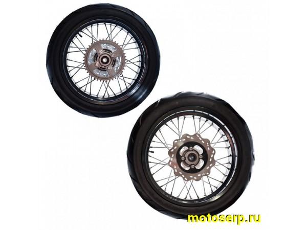 Купить  Колесо 17"/17" зад/перед (Regul sport 003, Athlete и др.) МОТАРД (диски алюм пер/зад с шиной 110/70-17, 130/70-17) ось 15/17 (пара) (Regul 301046 купить с доставкой по Москве и России, цена, технические характеристики, комплектация фото  - motoserp.ru