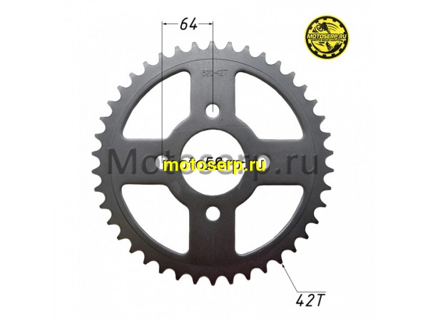 Купить  Звезда ведомая голая (венец) (520-42) (520-42T D-58mm, 4х64mm) Sport 003, Athlete (шт) (Regul 301009 купить с доставкой по Москве и России, цена, технические характеристики, комплектация фото  - motoserp.ru