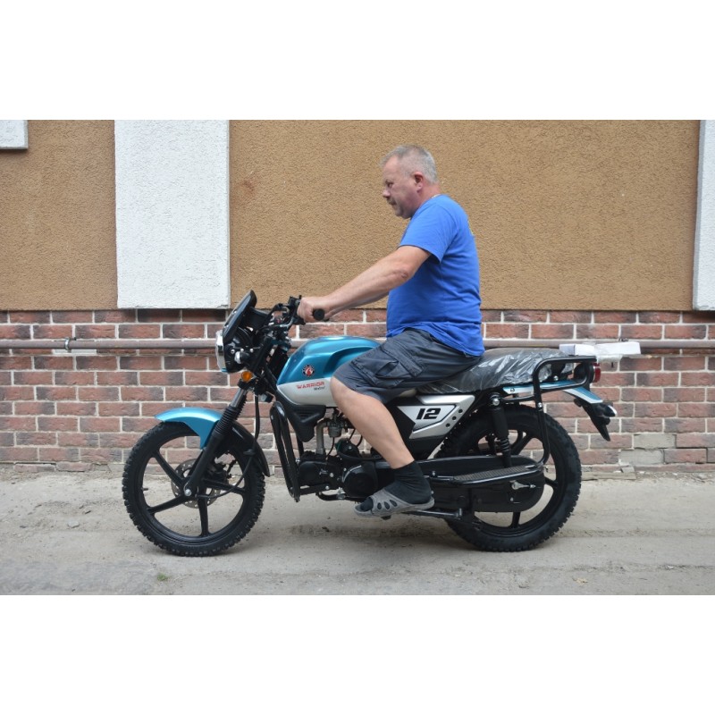 Купить  Мопед RATO Alpha Warrior 50 (Варриор) 4Т, LED светотехника, длинная база, кол 17", диск/бараб, эл/кик старт.  (шт) 01250 (P.moto (Хар (0 купить с доставкой по Москве и России, цена, технические характеристики, комплектация фото  - motoserp.ru