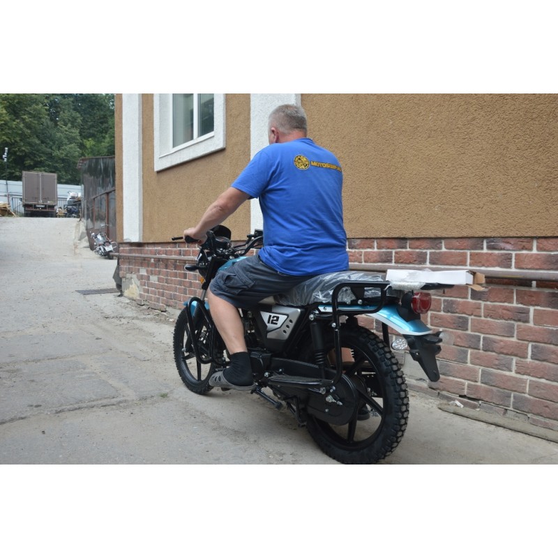 Купить  Мопед RATO Alpha Warrior 50 (Варриор) 4Т, LED светотехника, длинная база, кол 17", диск/бараб, эл/кик старт.  (шт) 01250 (P.moto (Хар (0 купить с доставкой по Москве и России, цена, технические характеристики, комплектация фото  - motoserp.ru