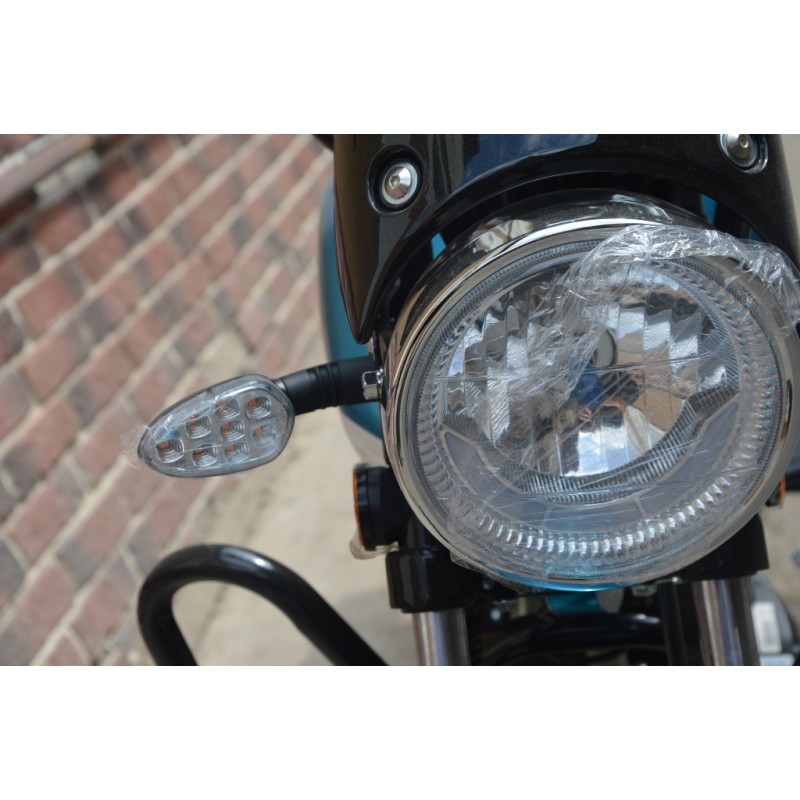 Купить  Мопед RATO Alpha Warrior 50 (Варриор) 4Т, LED светотехника, длинная база, кол 17", диск/бараб, эл/кик старт.  (шт) 01250 (P.moto (Хар (0 купить с доставкой по Москве и России, цена, технические характеристики, комплектация фото  - motoserp.ru
