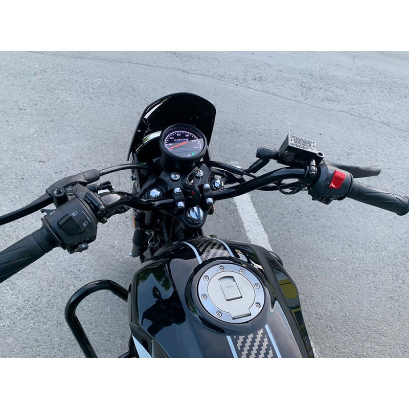 Купить  Мопед RATO Alpha Warrior 50 (Варриор) 4Т, LED светотехника, длинная база, кол 17", диск/бараб, эл/кик старт.  (шт) 01250 (P.moto (Хар (0 купить с доставкой по Москве и России, цена, технические характеристики, комплектация фото  - motoserp.ru