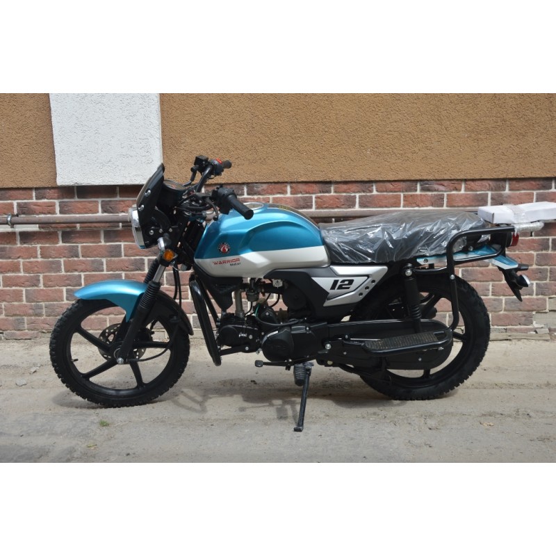 Купить  Мопед RATO Alpha Warrior 50 (Варриор) 4Т, LED светотехника, длинная база, кол 17", диск/бараб, эл/кик старт.  (шт) 01250 (P.moto (Хар (0 купить с доставкой по Москве и России, цена, технические характеристики, комплектация фото  - motoserp.ru