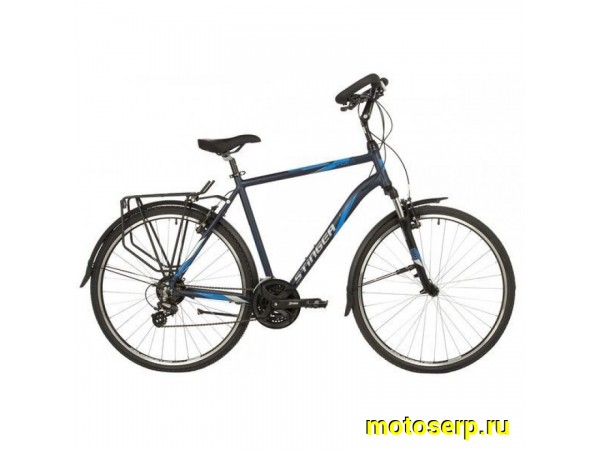 Купить  ====28" STINGER HORIZONT (Gent) (56см) (Стингер Горизонт) (Муж) 28"; 21ск; рама-алюминий; тормоз-V-Brake (шт) (Грат Вест (0 купить с доставкой по Москве и России, цена, технические характеристики, комплектация фото  - motoserp.ru