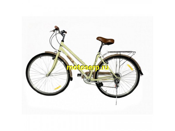 Купить  ====28" WELS SWIFT (Lady) (Велс Свифт) (Жен) 28"; 7ск; рама-сталь; тормоз-V-Brake; вилка стальная-жесткая; дв.обод (шт) купить с доставкой по Москве и России, цена, технические характеристики, комплектация фото  - motoserp.ru