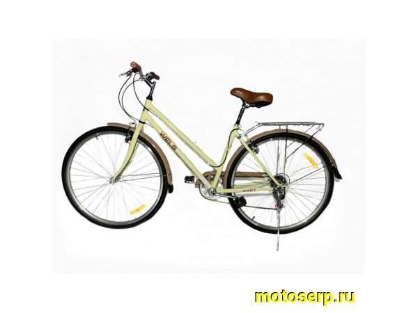 Купить  ====28" WELS SWIFT (Lady) (Велс Свифт) (Жен) 28"; 7ск; рама-сталь; тормоз-V-Brake; вилка стальная-жесткая; дв.обод (шт) купить с доставкой по Москве и России, цена, технические характеристики, комплектация фото  - motoserp.ru