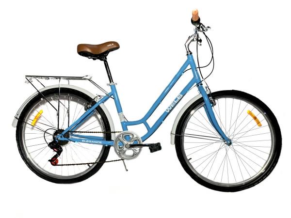 Купить  ====26" WELS ELEGANCE (Lady) (Велс Элиганс) (Жен) 26"; 7ск; рама-сталь; тормоз-V-Brake; вилка стальная-жесткая; дв.обод (шт) купить с доставкой по Москве и России, цена, технические характеристики, комплектация фото  - motoserp.ru