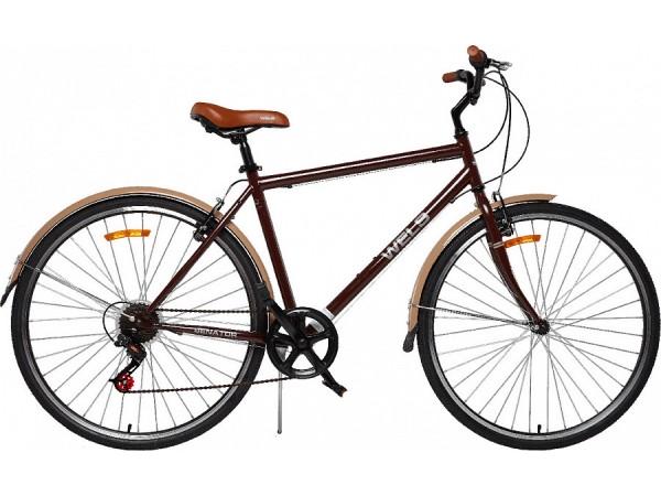 Купить  ====28" WELS SENATOR (Gent) (Велс Сенатор) (Муж) 28"; 7ск; рама-сталь; тормоз-V-Brake; вилка стальная-жесткая; дв.обод (шт) (0 купить с доставкой по Москве и России, цена, технические характеристики, комплектация фото  - motoserp.ru