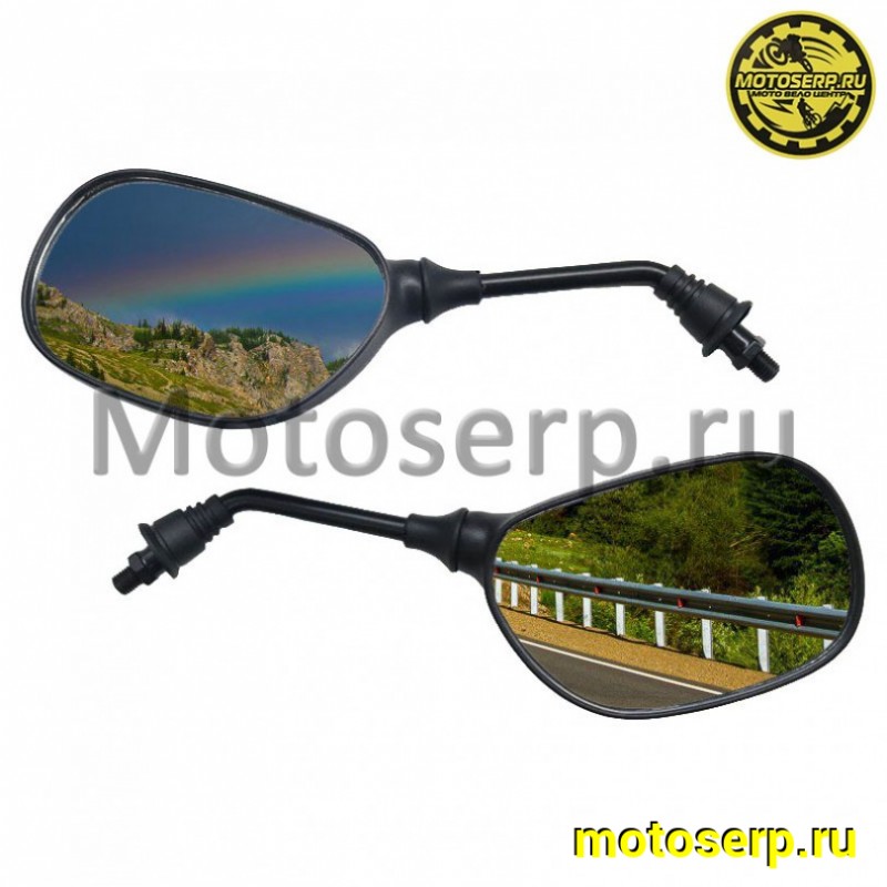 Купить  Зеркала (d-10mm, прав резьба) овал (014) [1032] (пар) (MOTO-SKUTER 8780 (ANKON 028835 купить с доставкой по Москве и России, цена, технические характеристики, комплектация фото  - motoserp.ru