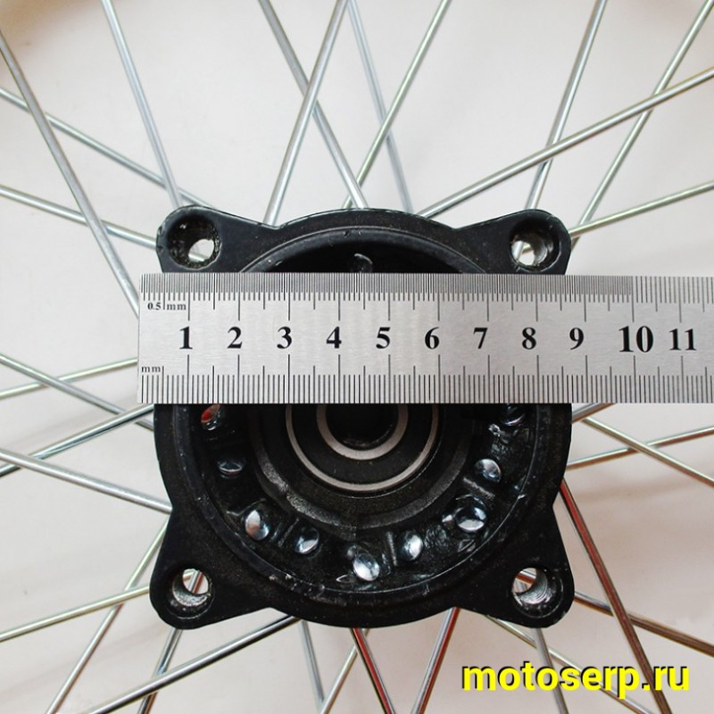 Купить  Колесо 14" переднее (диск колеса) спицованное 1.4-14" (ось 15мм) KAYO и др. (подшипник 6202) (шт) (MOTO-SKUTER 9782 купить с доставкой по Москве и России, цена, технические характеристики, комплектация фото  - motoserp.ru