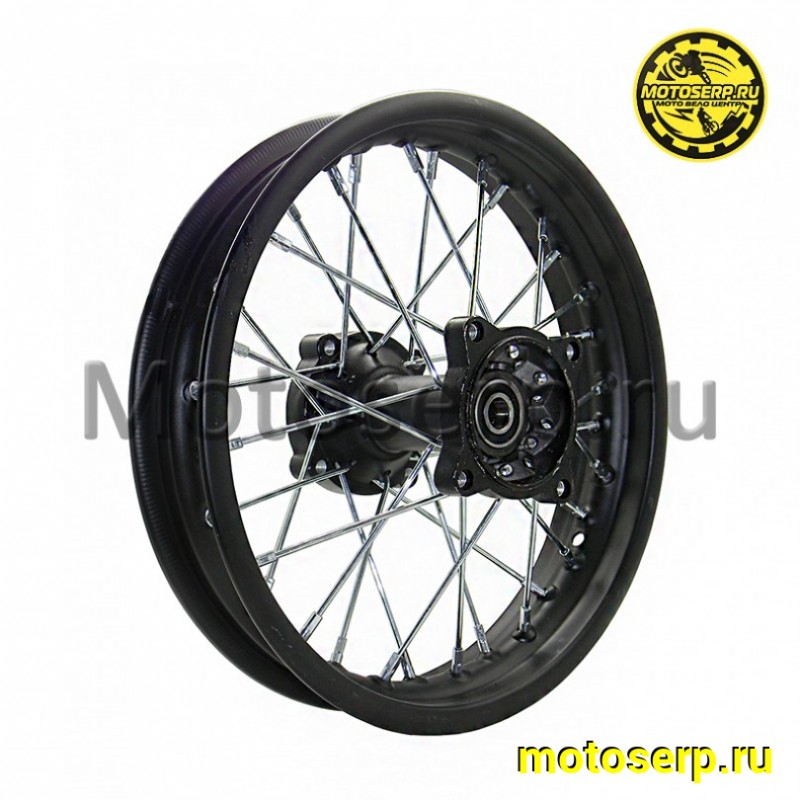 Купить  Колесо 12" заднее (диск колеса) спицованное 1.85-12" (d-15mm) (диск. 4x65) KAYO (шт) (Кокурин купить с доставкой по Москве и России, цена, технические характеристики, комплектация фото  - motoserp.ru