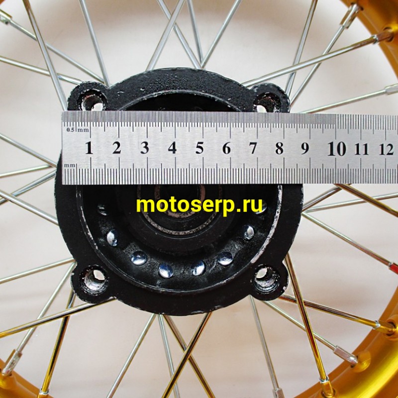 Купить  Колесо 12" заднее (диск колеса) спицованное 1.85-12" KAYO (шт) (MOTO-SKUTER 9786 (MOTO-SKUTER 9781 купить с доставкой по Москве и России, цена, технические характеристики, комплектация фото  - motoserp.ru