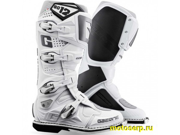 Купить  Мотоботы кросс. GAERNE SG-12 (защ. голени), белый р-р 45" (Ч/З) (пар) (GAERNE 2174-074 купить с доставкой по Москве и России, цена, технические характеристики, комплектация фото  - motoserp.ru