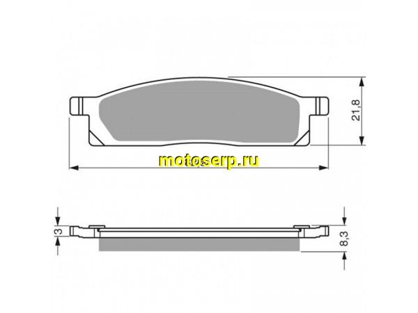 Купить  Колодки тормозные GOLDfren 034 K5 дисковые задние JP (компл) купить с доставкой по Москве и России, цена, технические характеристики, комплектация фото  - motoserp.ru