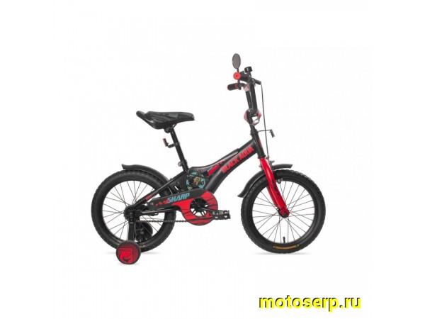 Купить  ====16" BLACK AQUA SHARP (Блек Аква Шарп) 16"; 1ск; рама-сталь; тормоз-ножной (шт) купить с доставкой по Москве и России, цена, технические характеристики, комплектация фото  - motoserp.ru