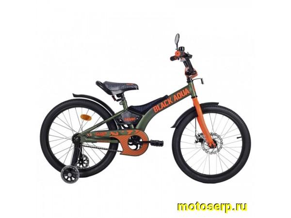 Купить  ====20" BLACK AQUA SHARP MD (Блек Аква Шарп) 20"; 1ск; рама-сталь; тормоз-Disk/ножной (шт)  купить с доставкой по Москве и России, цена, технические характеристики, комплектация фото  - motoserp.ru