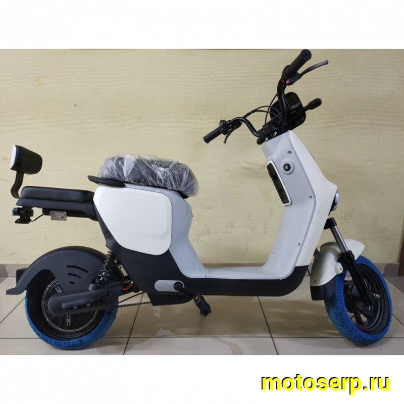 Купить  ====Электроскутер MOTAX E-NOT PRO 4820 250 Вт 48V20Ah.,колеса 18", два аморт.,тормоза барабан. мех ЧЕРНО-СЕРЫЙ-БЕЛЫЙ (шт)  купить с доставкой по Москве и России, цена, технические характеристики, комплектация фото  - motoserp.ru
