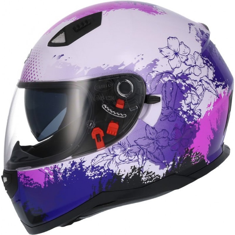 Купить  Шлем закрытый SHIRO SH-881 ENJOY (белый/розовый) (интеграл) (M) (шт) (MM 40741 купить с доставкой по Москве и России, цена, технические характеристики, комплектация фото  - motoserp.ru