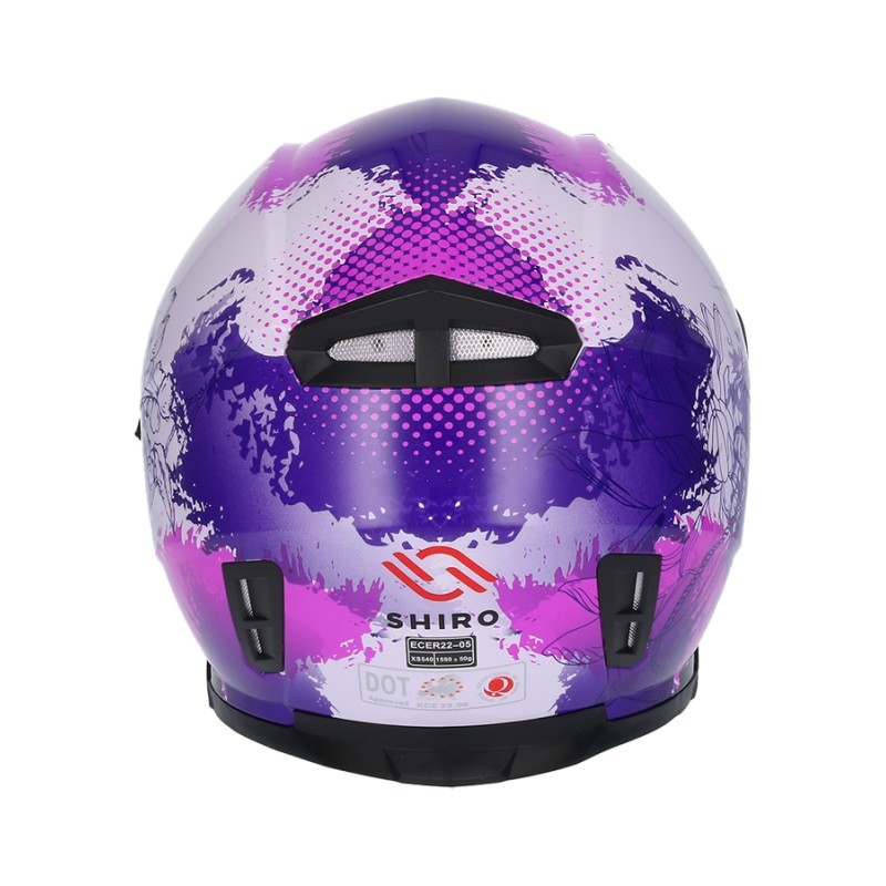 Купить  Шлем закрытый SHIRO SH-881 ENJOY (белый/розовый) (интеграл) (M) (шт) (MM 40741 купить с доставкой по Москве и России, цена, технические характеристики, комплектация фото  - motoserp.ru