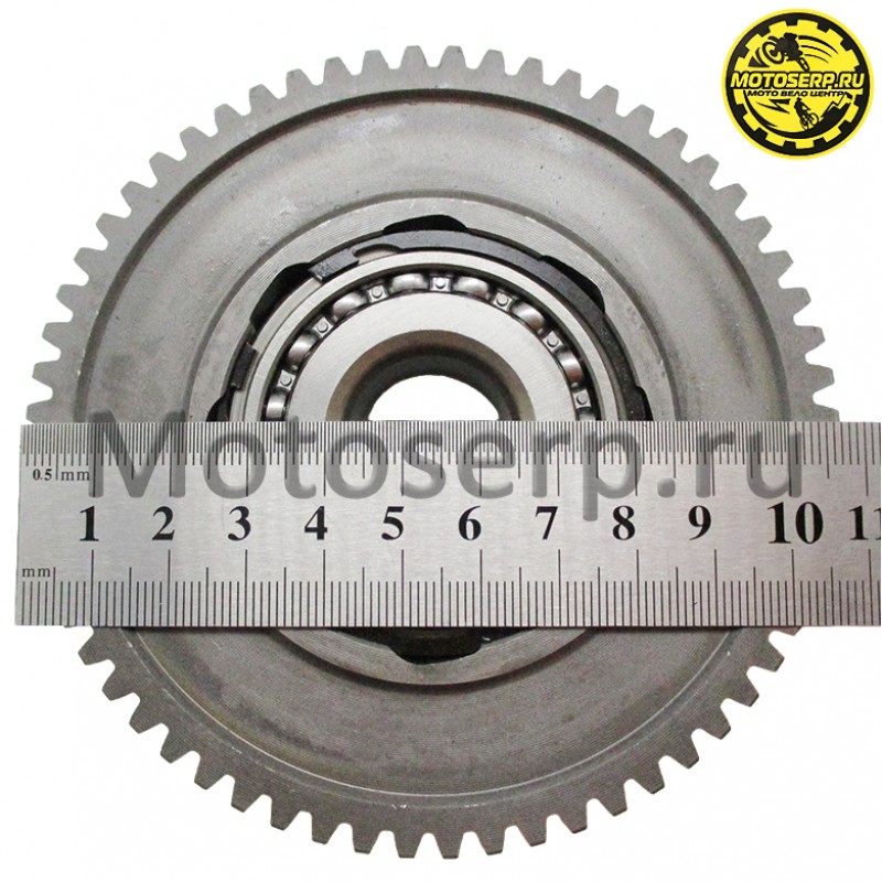 Купить  Муфта обгонная 157QMJ/163QML/161QML/152QMI (60зуб.) (шестерня электростарт храпов) на шпонке (шт) (MOTO-SKUTER 5073 купить с доставкой по Москве и России, цена, технические характеристики, комплектация фото  - motoserp.ru