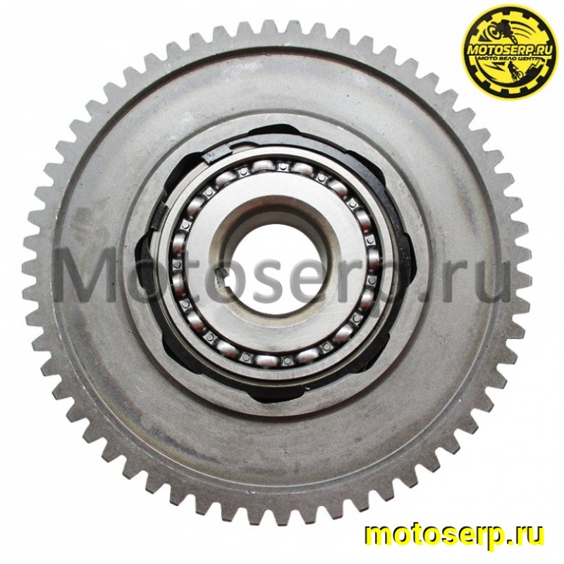 Купить  Муфта обгонная 157QMJ/163QML/161QML/152QMI (60зуб.) (шестерня электростарт храпов) на шпонке (шт) (MOTO-SKUTER 5073 купить с доставкой по Москве и России, цена, технические характеристики, комплектация фото  - motoserp.ru