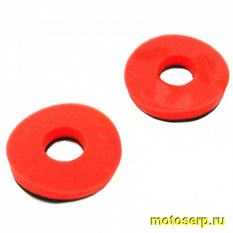 Купить  Смягчители грипсов(донаты, ограничители) ручек руля красный/черный (комп) (AVANTIS 16824 купить с доставкой по Москве и России, цена, технические характеристики, комплектация фото  - motoserp.ru