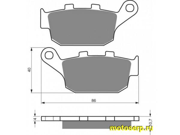 Купить  Колодки тормозные GOLDfren 020 S3 (пар) (JP  купить с доставкой по Москве и России, цена, технические характеристики, комплектация фото  - motoserp.ru