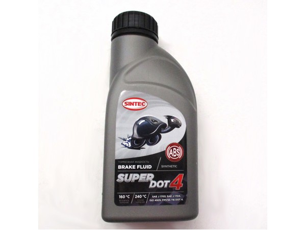 Купить  Тормозная жидкость DOT 4 "SINTEC" Super 0,5 литра (MD 06149 купить с доставкой по Москве и России, цена, технические характеристики, комплектация фото  - motoserp.ru