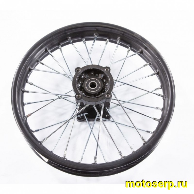 Купить  Колесо 14" заднее (диск колеса) спицованное 1.85-14" (d-15mm) KAYO и др. (подшипник 6202) (шт) (Велос 3.080.021B (Велос 3.080.0592 (Велос 30.409.2490 купить с доставкой по Москве и России, цена, технические характеристики, комплектация фото  - motoserp.ru