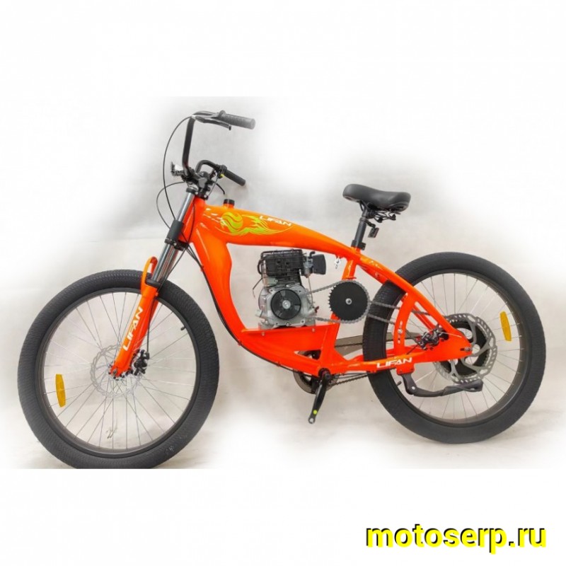 Купить  Мотокомплект с мотором FAT LIFAN 152F-3 100cc (Лифан 152Ф-3) с двигателем 4так 100cc, колеса 26"х3.0, 3лс., рама-алюминий (шт) (MM 41589 купить с доставкой по Москве и России, цена, технические характеристики, комплектация фото  - motoserp.ru