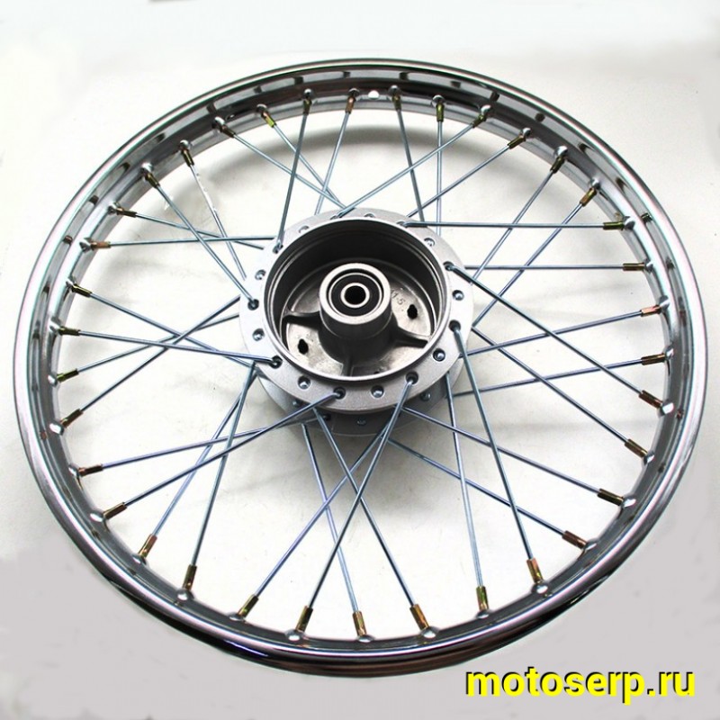 Купить  Колесо 17" заднее (диск колеса) спицованное 1,4-17" Delta, Zodiak, ОВ-70 подшипник 6301-RS (шт) (Mир 11777 купить с доставкой по Москве и России, цена, технические характеристики, комплектация фото  - motoserp.ru