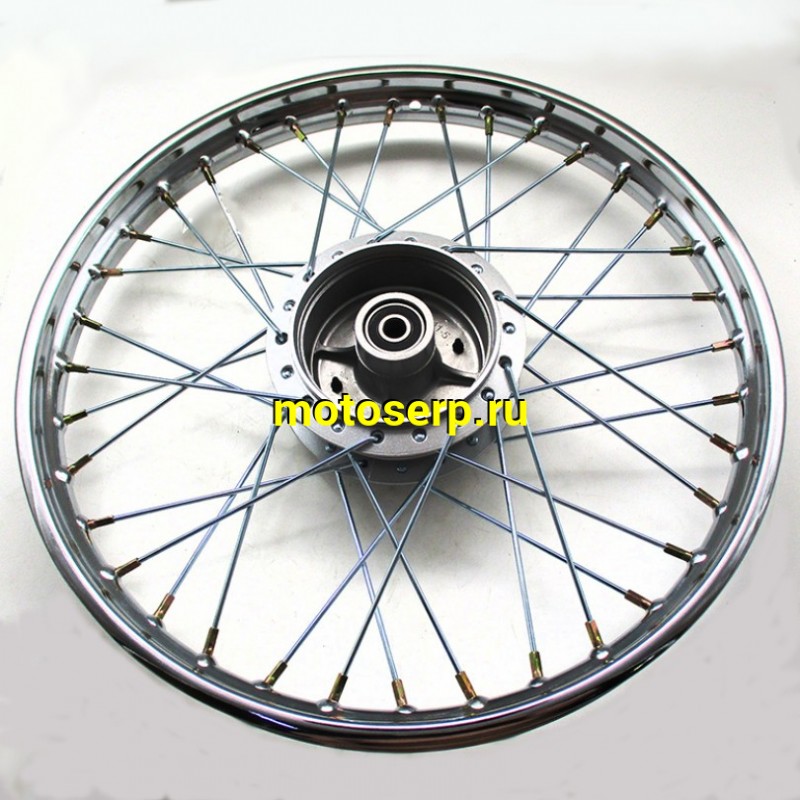 Купить  Колесо 17" заднее (диск колеса) спицованное 1,4-17" Delta, Zodiak, ОВ-70 подшипник 6301-RS (шт) (Mир 11777 купить с доставкой по Москве и России, цена, технические характеристики, комплектация фото  - motoserp.ru