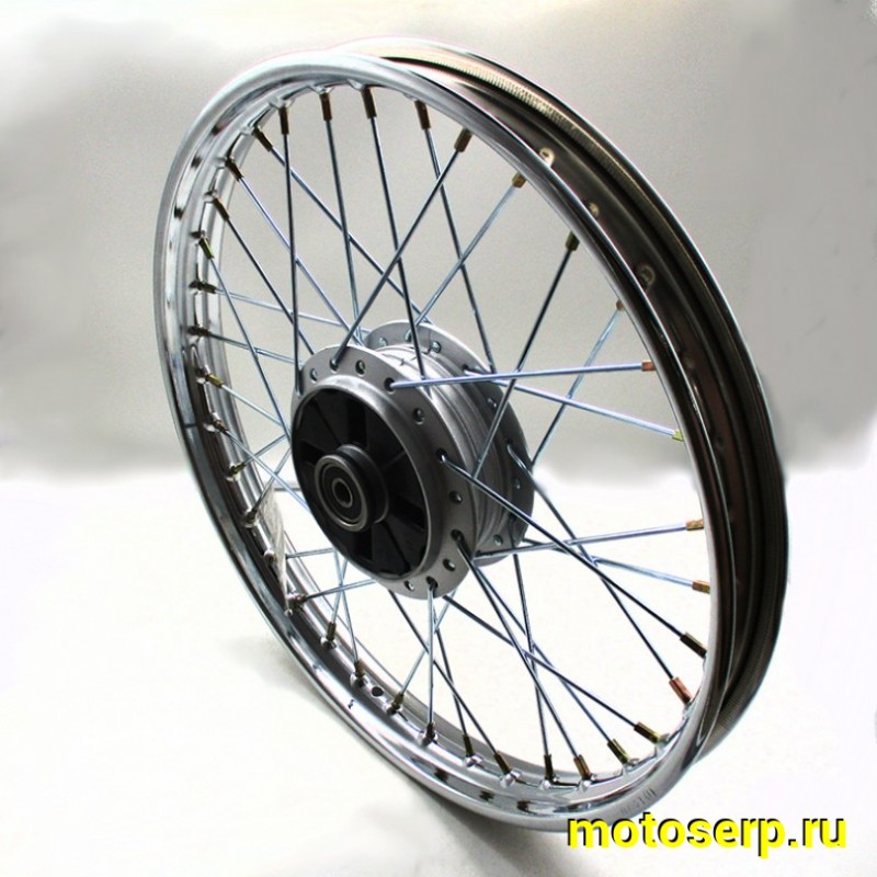 Купить  Колесо 17" заднее (диск колеса) спицованное 1,4-17" Delta, Zodiak, ОВ-70 подшипник 6301-RS (шт) (Mир 11777 купить с доставкой по Москве и России, цена, технические характеристики, комплектация фото  - motoserp.ru