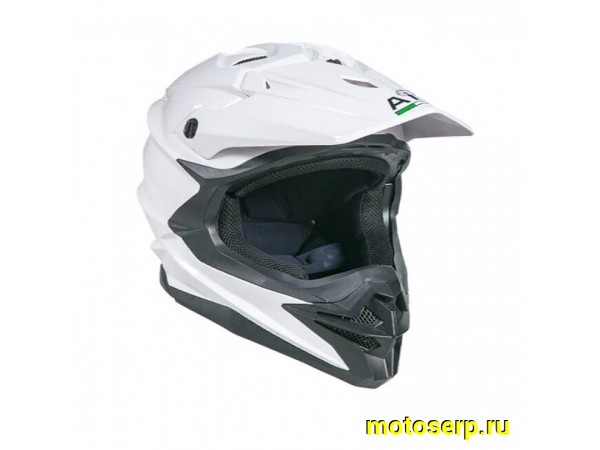 Купить  Шлем Кросс AiM JK803 белый глянцевый XL (шт) (AIM 803-007-XL купить с доставкой по Москве и России, цена, технические характеристики, комплектация фото  - motoserp.ru