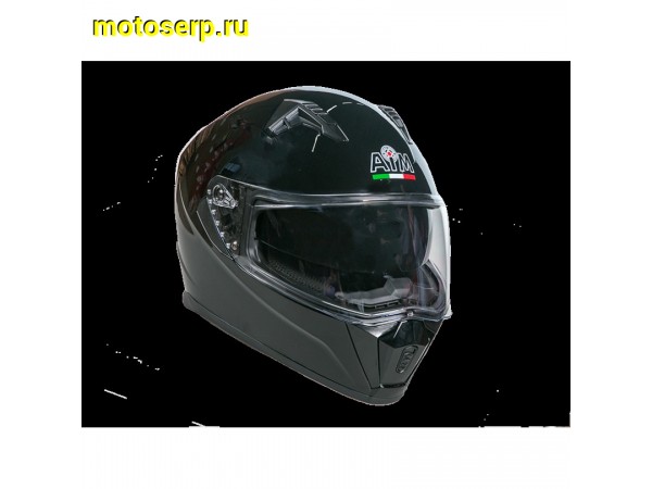 Купить  Шлем закрытый AiM JK320  Black Glossy L (шт) (AIM 320-001-L купить с доставкой по Москве и России, цена, технические характеристики, комплектация фото  - motoserp.ru