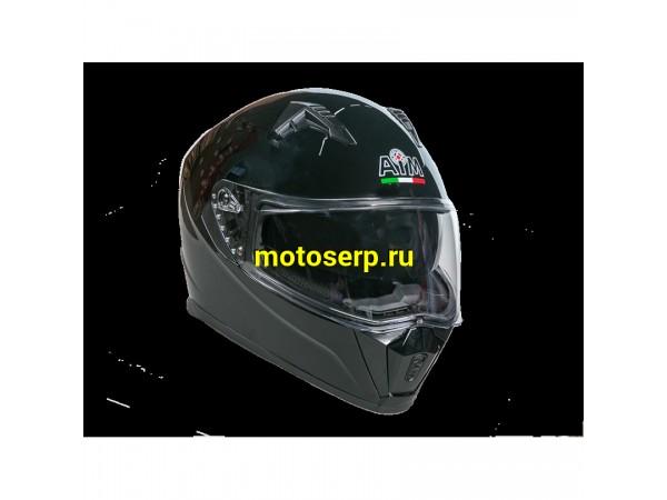 Купить  Шлем закрытый AiM JK320  Black Glossy XXL (шт) (AIM 320-001-XXL купить с доставкой по Москве и России, цена, технические характеристики, комплектация фото  - motoserp.ru