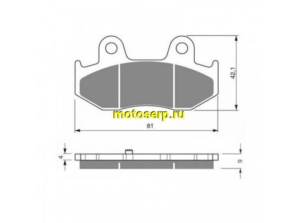 Купить  Колодки тормозные BRENTA FT 3104 Organic (EBC SFA412) SUZUKI AN250/400/650 SKYWAVE JP (компл) купить с доставкой по Москве и России, цена, технические характеристики, комплектация фото  - motoserp.ru