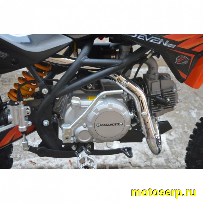 Купить  Питбайк Regulmoto SEVEN PRO 125 (50)сс (спортинв), 17/14, 4Т, 125сс. (шт) купить с доставкой по Москве и России, цена, технические характеристики, комплектация фото  - motoserp.ru