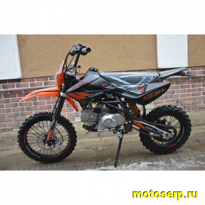 Купить  Питбайк Regulmoto SEVEN PRO 125 (50)сс (спортинв), 17/14, 4Т, 125сс. (шт) купить с доставкой по Москве и России, цена, технические характеристики, комплектация фото  - motoserp.ru