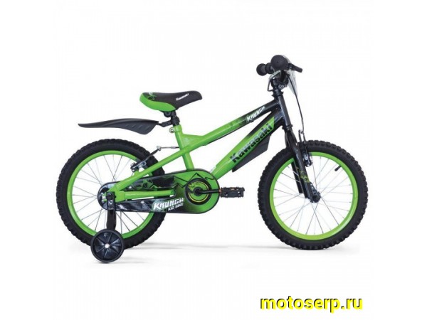 Купить  ====16" KAWASAKI KRUNCH (Кавасаки Крунч) 16; 1ск; рама-сталь; тормоз-ножной (шт)  купить с доставкой по Москве и России, цена, технические характеристики, комплектация фото  - motoserp.ru