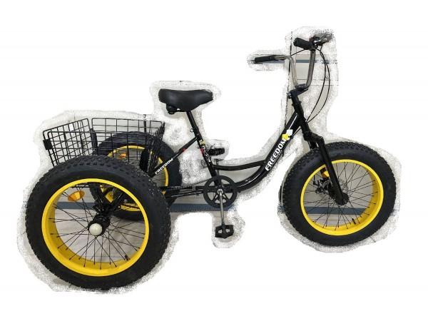 Купить  ====20" FAT FREEDOM MD (Фат Фридом) велосипед грузовой 20"; 1ск; рама-сталь; тормоз-Disk; вилка-стальная (шт) (Мир 47220 (0 купить с доставкой по Москве и России, цена, технические характеристики, комплектация фото  - motoserp.ru