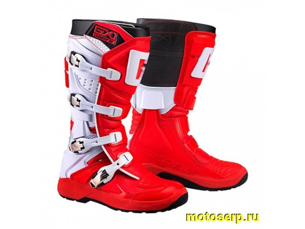 Купить  Мотоботы кросс. GAERNE GX-1 EVO (защ. голени), красный/черный р-р 44" (Ч/З) (пар) (SM 953-1770 купить с доставкой по Москве и России, цена, технические характеристики, комплектация фото  - motoserp.ru