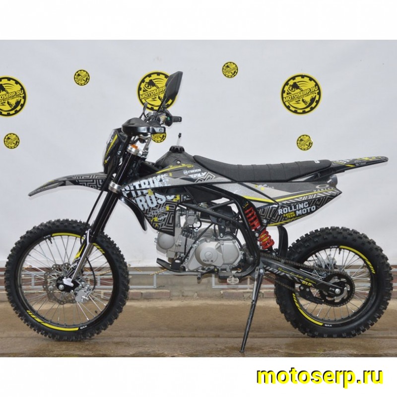 Купить  ====Питбайк GR-X YX125EM 19/16 (механ. сцепл., эл. cтартер 2024 г.) Roman Kurbatov Edition (зал) (шт) (GR купить с доставкой по Москве и России, цена, технические характеристики, комплектация фото  - motoserp.ru