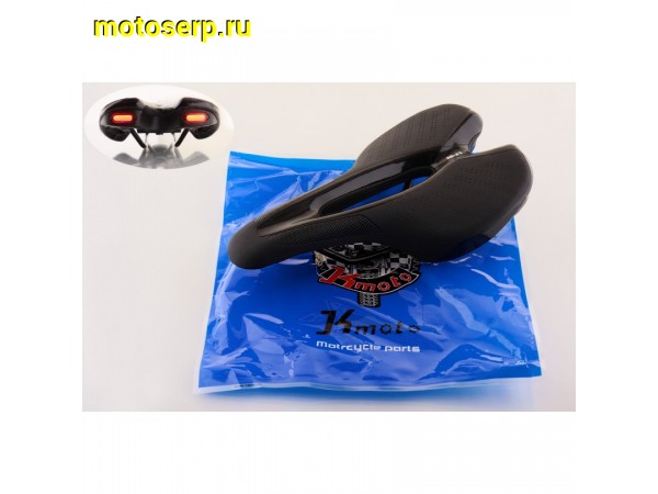 Купить  Седло спорт K-MOTO (160х260 мм) на аккумуляторе, встроен габаритный фонарь Вело (шт)  (MT D-5423 купить с доставкой по Москве и России, цена, технические характеристики, комплектация фото  - motoserp.ru
