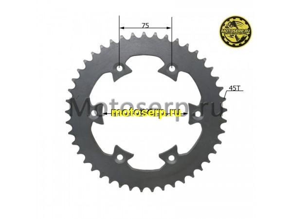 Купить  Звезда ведомая голая (венец) (520-45) (520-45T D-125mm, 6x75mm) BSE J1/J2 (шт) (Велос 2.040.0560 (Велос 30.304.0520 купить с доставкой по Москве и России, цена, технические характеристики, комплектация фото  - motoserp.ru